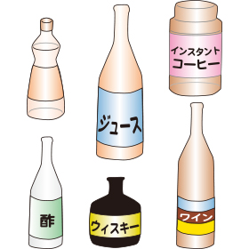 空瓶　廃棄物 胎内市／空き瓶